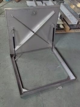 מכסה הידראולי לחדר מכונות בריכה מנירוסטה 304 110*110