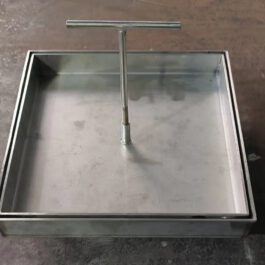 מכסה  בור חלחול נירוסטה 60*60 ס"מ