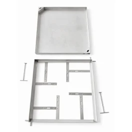 מכסה לחדר איזון בריכה מנירוסטה 316, 70*70