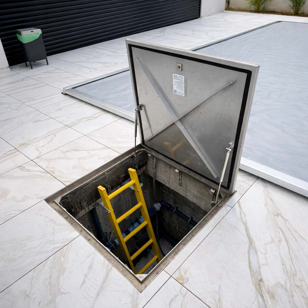 סולפ פיברגלס תיקני לחדר מכונות בריכה - דלוקשרי