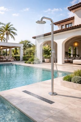 מקלחון חוץ קר, נירוסטה 316- ML9018