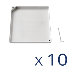 קנייה קבוצתית – 10 יחידות מכסה ביוב לריצוף מנירוסטה 60×60 מנירוסטה 304 במידות חיצוניות 60*60 ס"מ