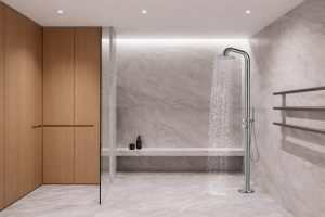 Read more about the article מקלחון חוץ מנירוסטה 316 דגם ML9008 פתרון רחצה איכותי לבריכה ולגינה