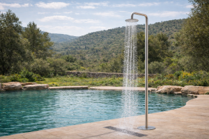 Read more about the article מקלחון חוץ מנירוסטה ML9018 פתרון רחצה מקצועי לחצר ולבריכה