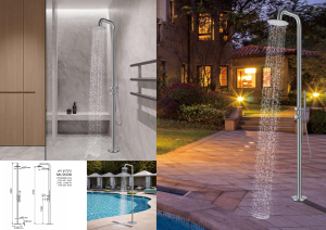 מקלחון חוץ לבריכה מנירוסטה 316 ML9008