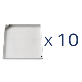 קנייה קבוצתית – 10 יחידות מכסה לחיפוי שוחת ביוב מנירוסטה 304 במידות חיצוניות  75×75 ס"מ