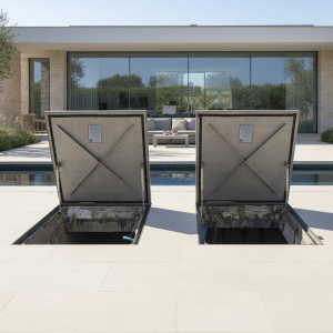 מכסה לחדר מכונות לבריכה מנירוסטה - דלוקשרי