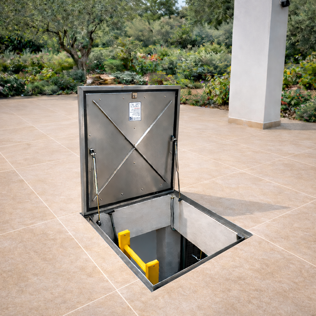 מכסה לחדר מכונות מנירוסטה של המוצג דלוקשרי